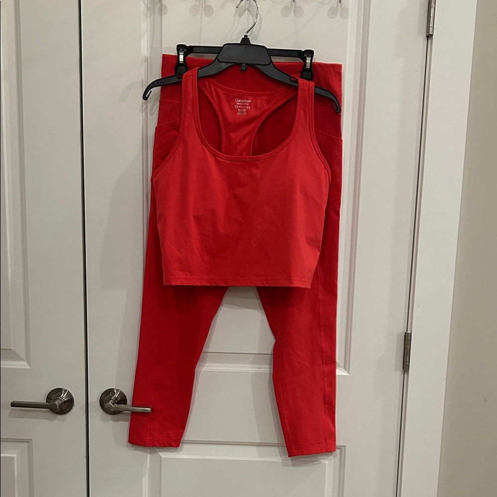 Calvin Klein Performance Athletic Tank and Leggings Set